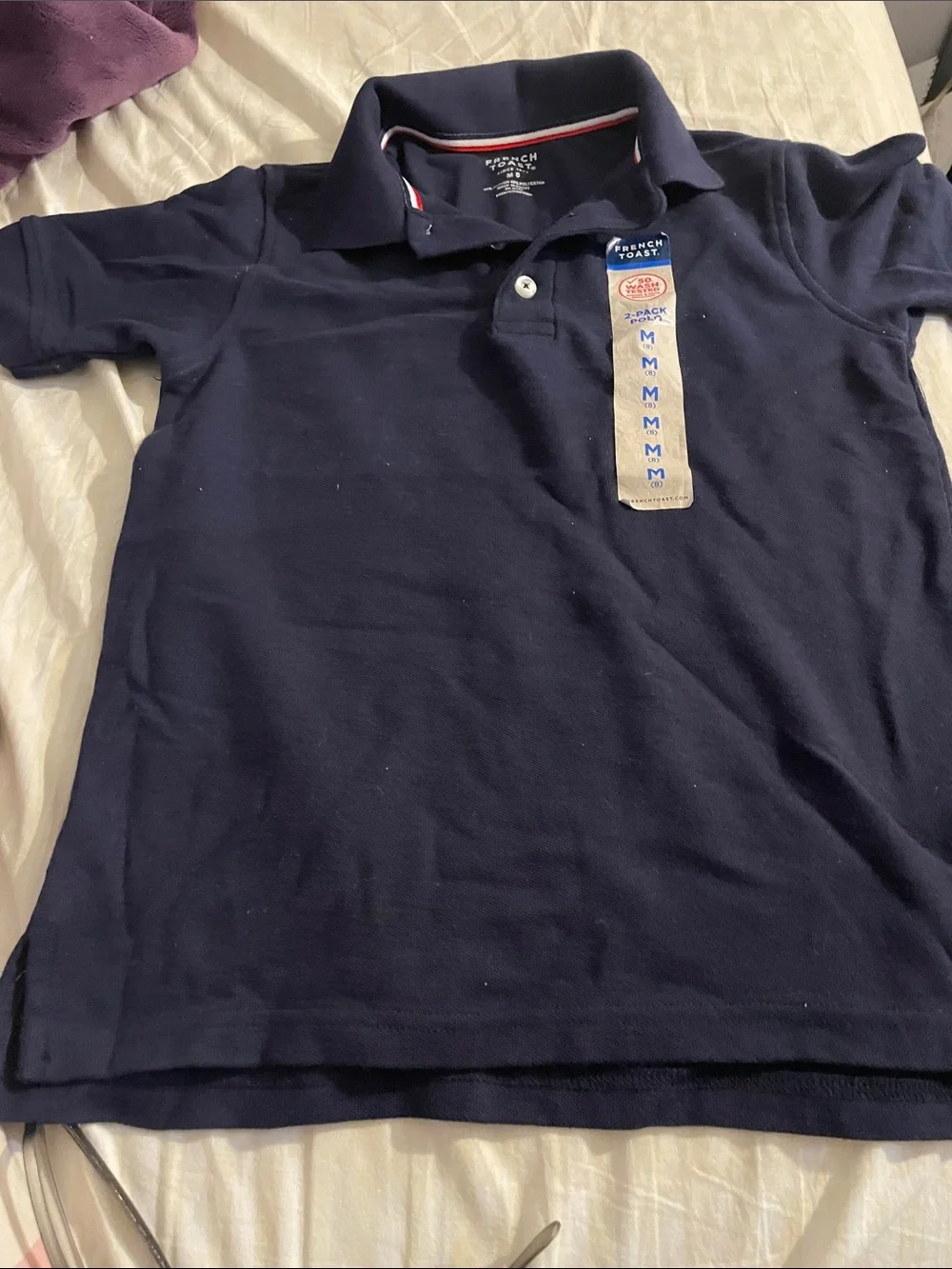 French Toast Boys' Navy Polo Shirt